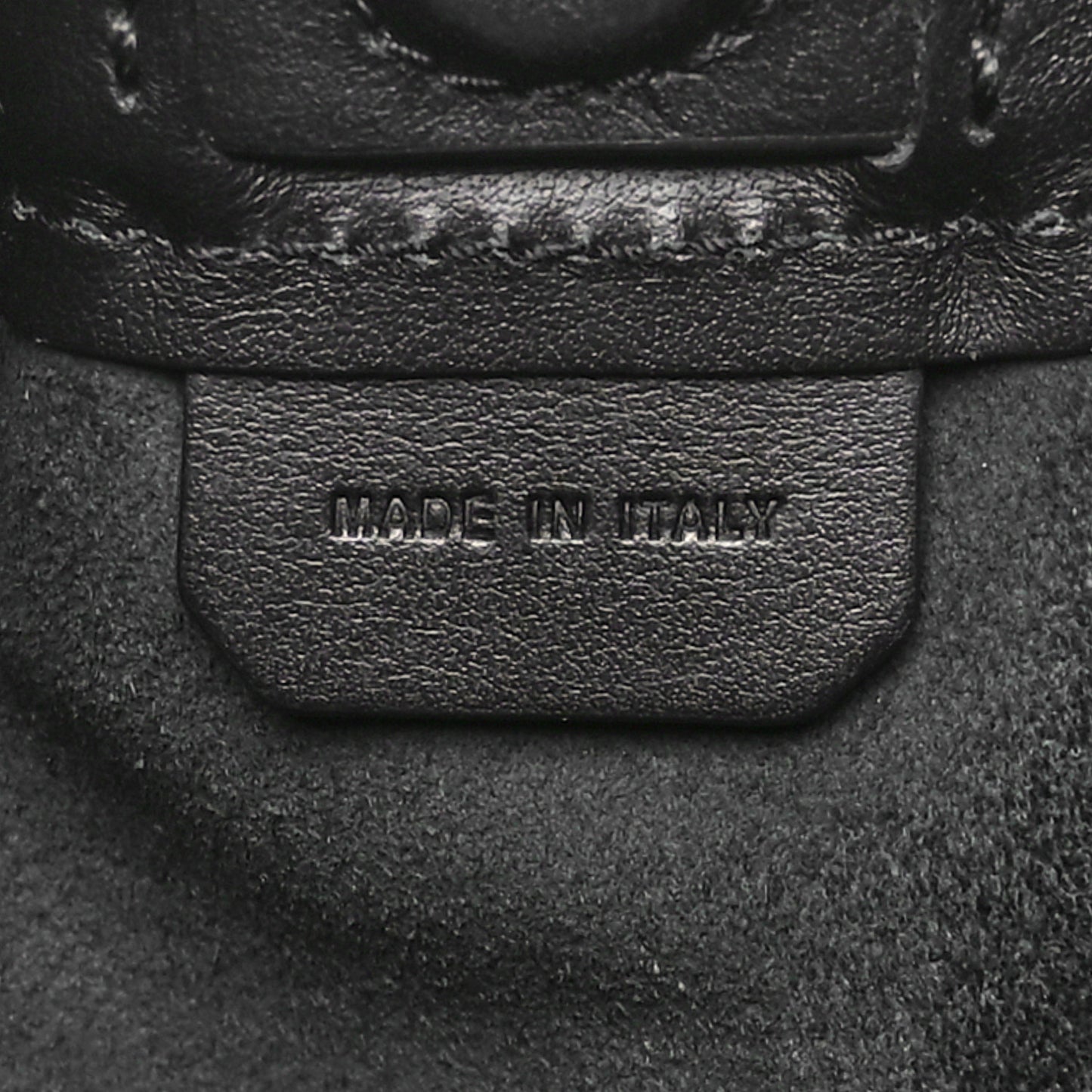 Calfskin Small Ruched Tote Black