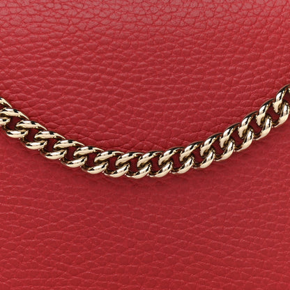 Gucci Dollar Calfskin Medium Betty Chain Wallet Red 8 of 11