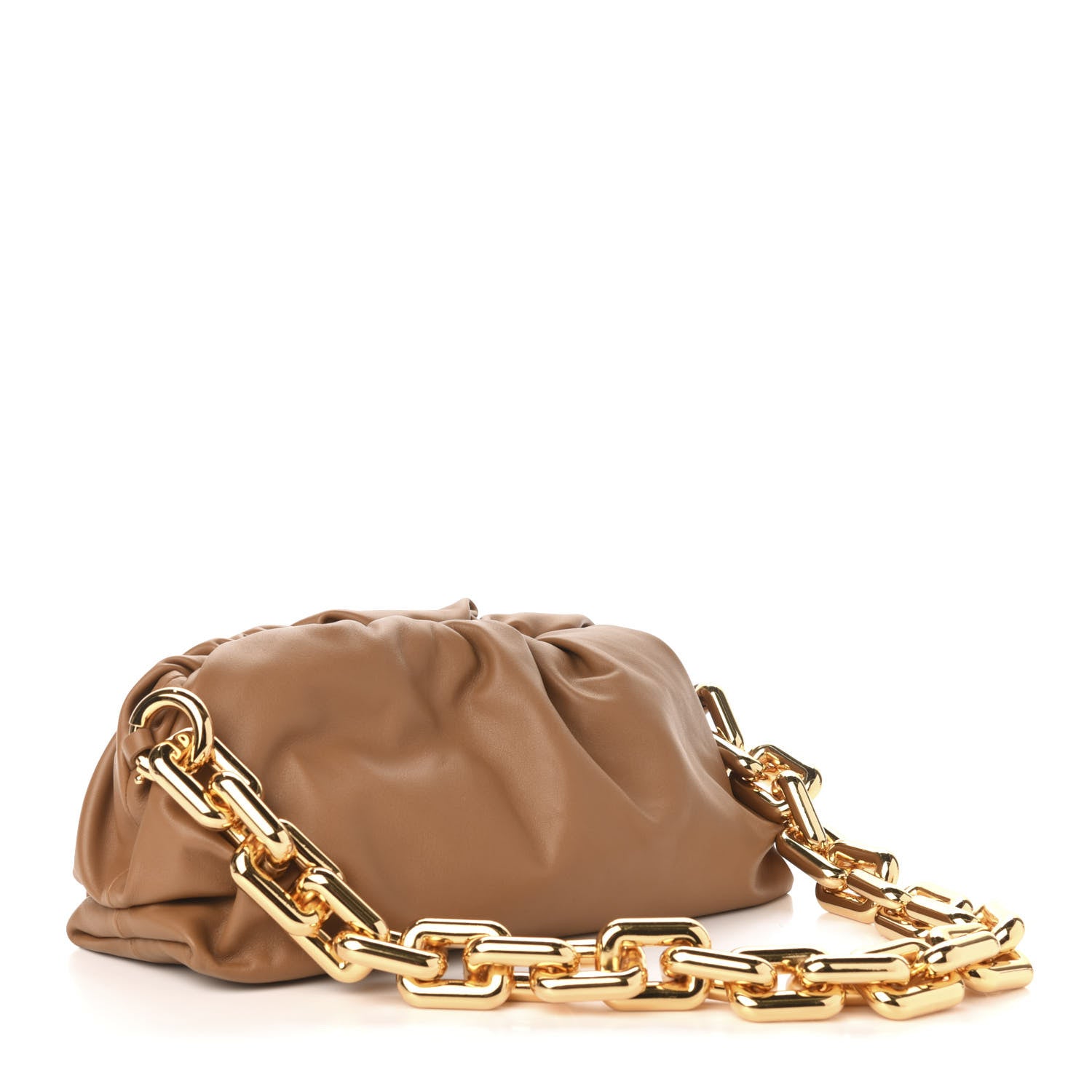 Bottega Veneta Calfskin The Pouch Chain Moutarde 3 of 10
