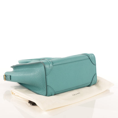 Celine Goatskin Nano Luggage Antarctic 4 of 9