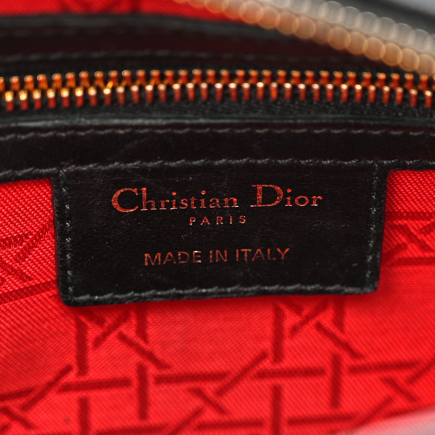 Christian Dior Lambskin Cannage Medium Lady Dior Black 5 of 12