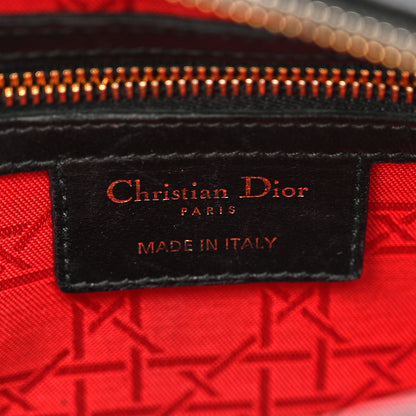 Christian Dior Lambskin Cannage Medium Lady Dior Black 5 of 12
