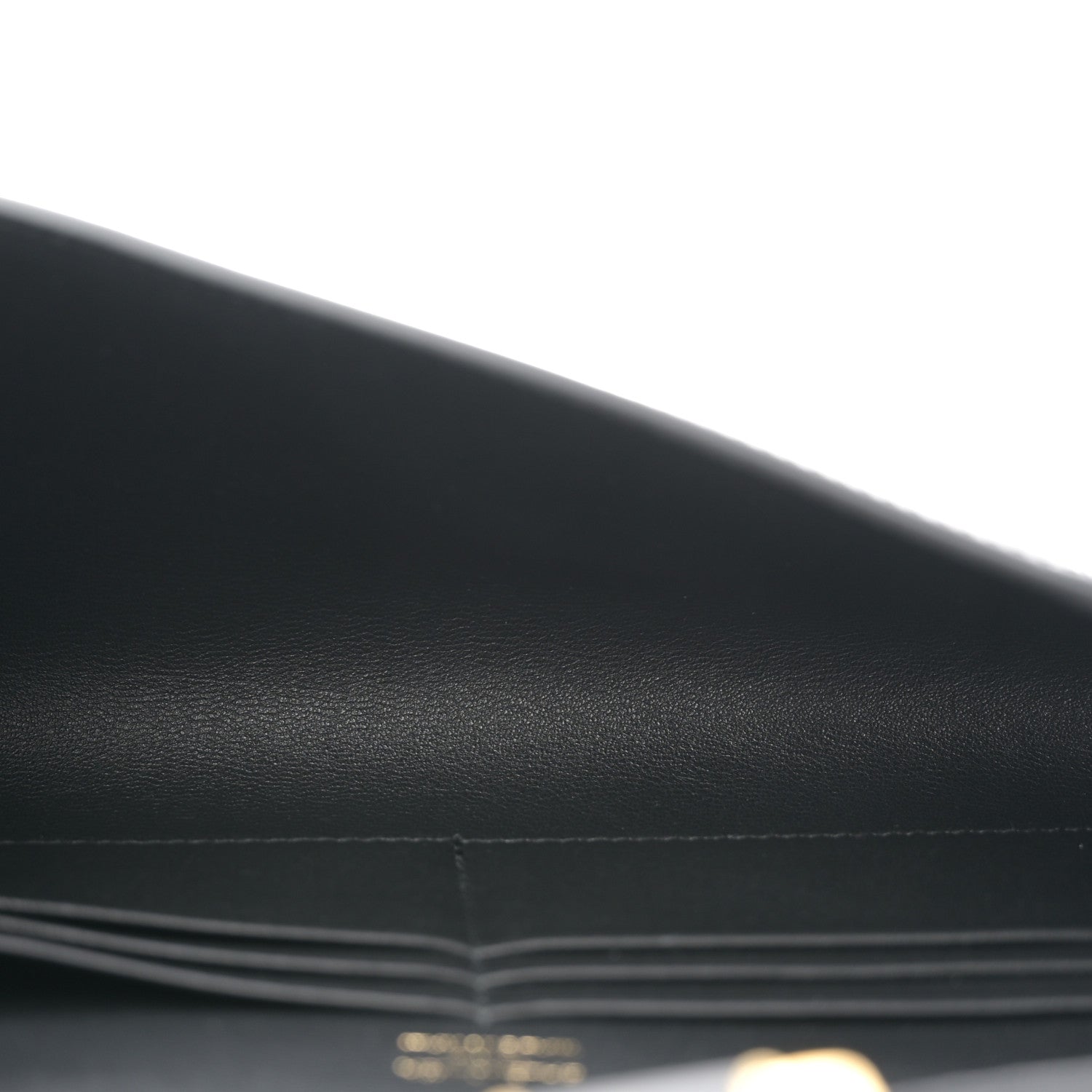 Balenciaga Shiny Calfskin Top Handle Hourglass Clutch Black 5 of 8