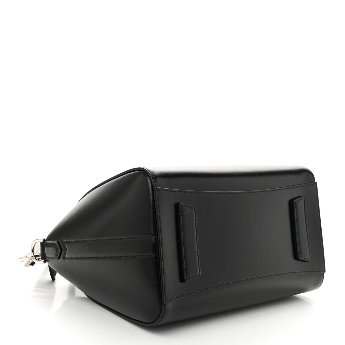Shiny Lord Calfskin Small Antigona Black
