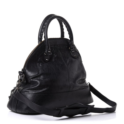 Balenciaga Agneau Classic Hardware Bowling Bag Black 2 of 9