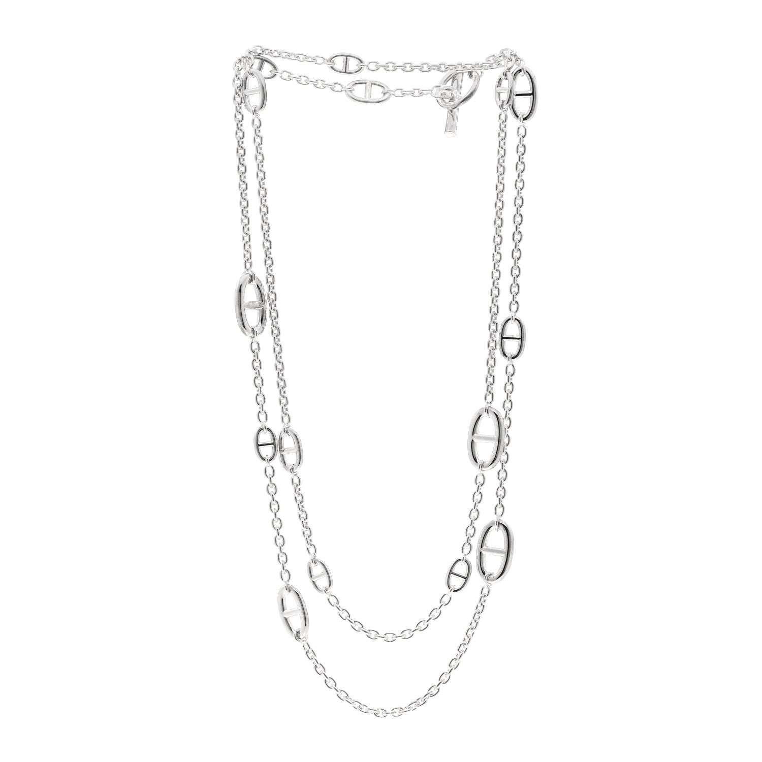 Hermes Sterling Silver Farandole Necklace 120 3 of 5