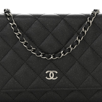 Chanel Caviar Quilted Wallet on Chain WOC Black 9 of 11