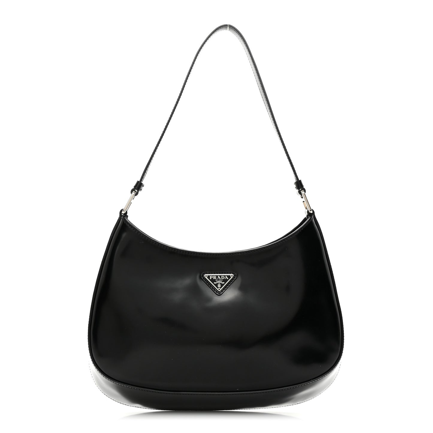 Spazzolato Cleo Shoulder Bag Black