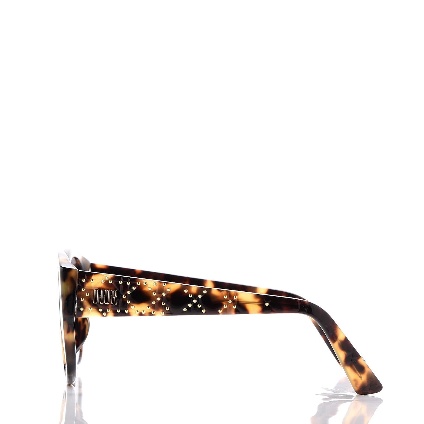 Lady Dior Studs Sunglasses Dark Havana