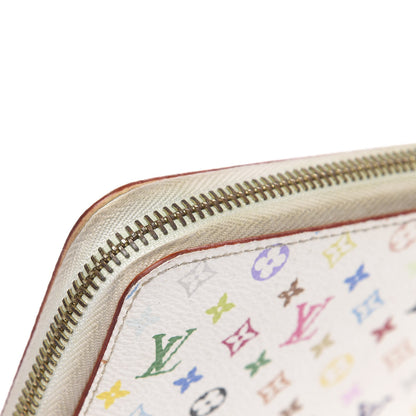 Louis Vuitton Monogram Multicolor Zippy Wallet White Litchi 10 of 14
