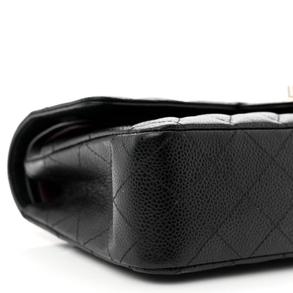 Chanel Caviar Quilted Medium Double Flap Black 9 of 11