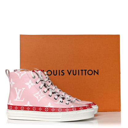 Louis Vuitton Monogram Giant Stellar Sneaker Boots 39 Rose Rouge 11 of 11