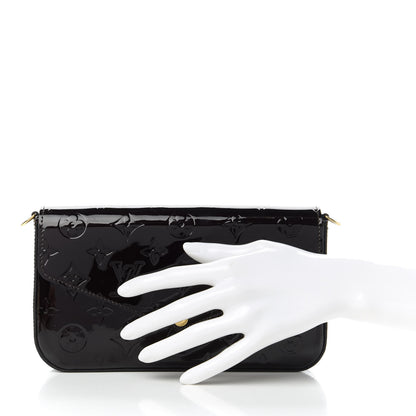 Louis Vuitton Vernis Pochette Felicie Chain Wallet Amarante 2 of 10