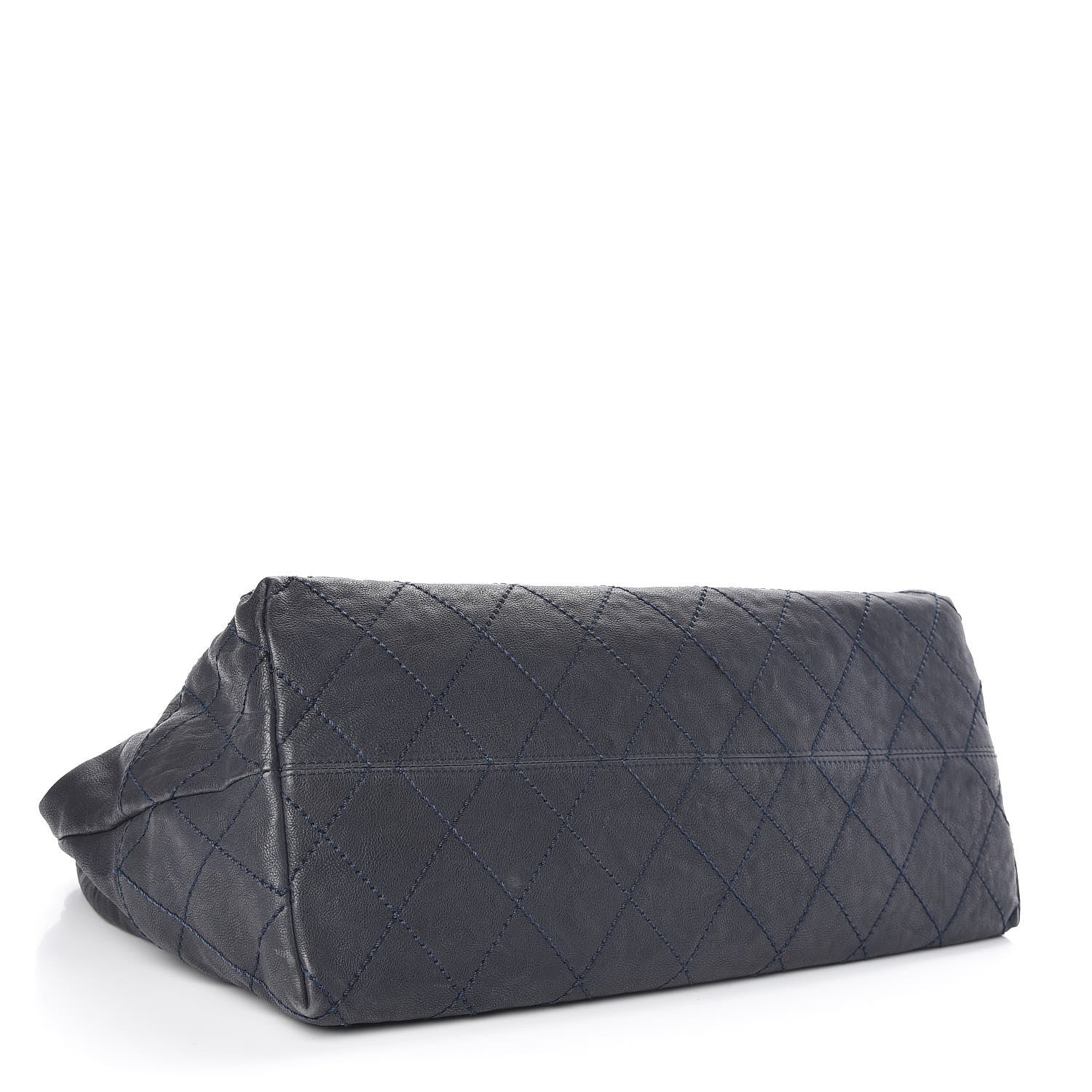 Chanel Calfskin Baby Coco Cabas Navy Blue 4 of 14