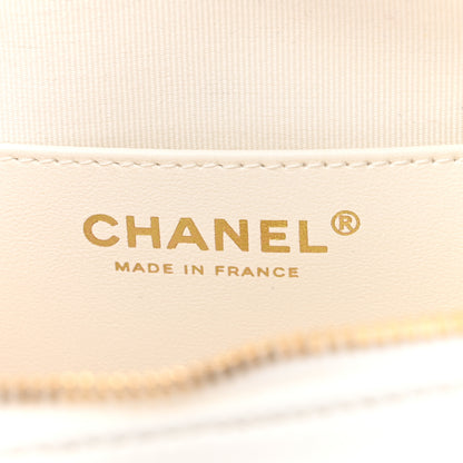 Chanel Lambskin Quilted CC In Love Heart Bag White 6 of 10