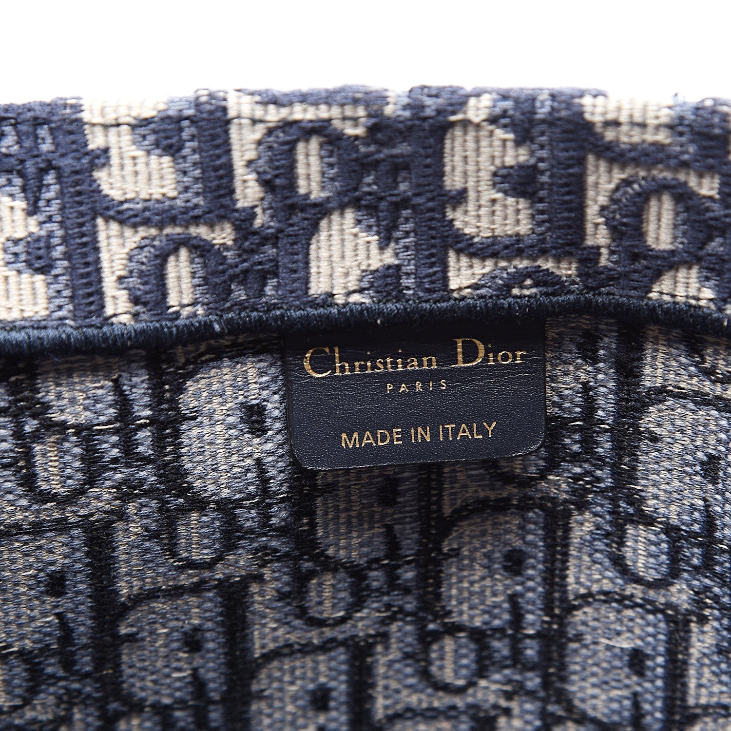 Christian Dior Oblique Book Tote Blue Multicolor 5 of 10