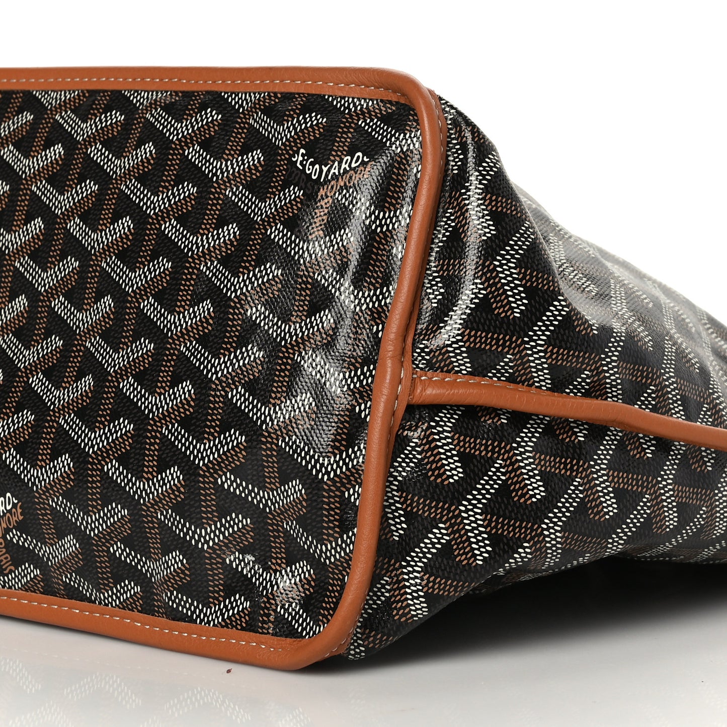 Goyardine Reversible Anjou PM Black Gold