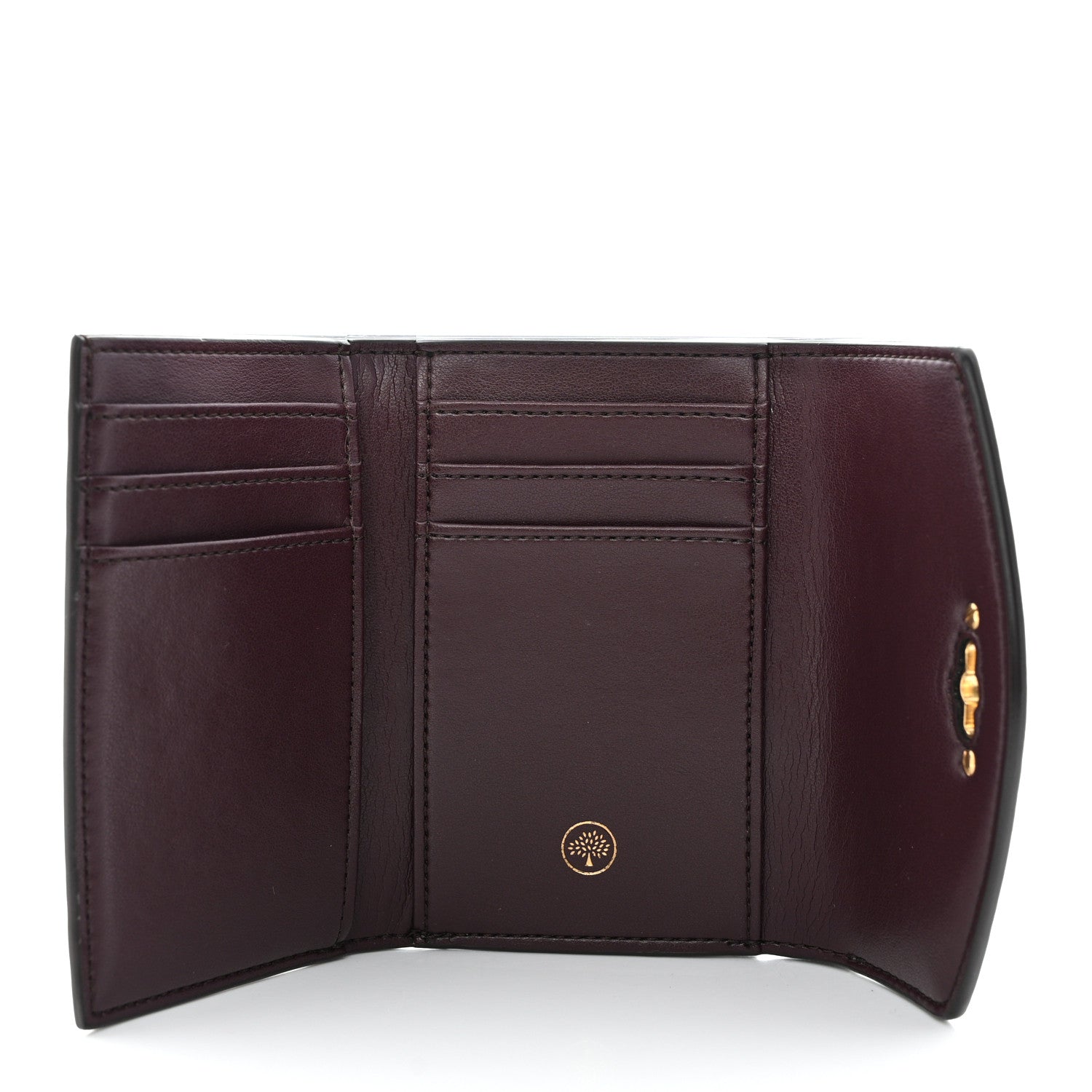 Mulberry Small Classic Grain Darley Folded Multi-Card Wallet Charcoal 5 of 7