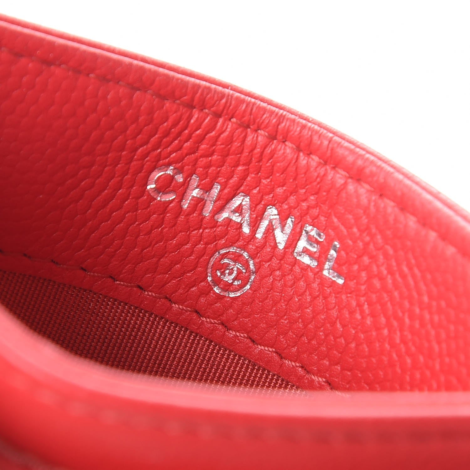 Chanel Caviar Camellia Quilted Card Holder Red 6 of 10