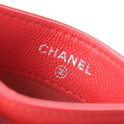 Chanel Caviar Camellia Quilted Card Holder Red 6 of 10