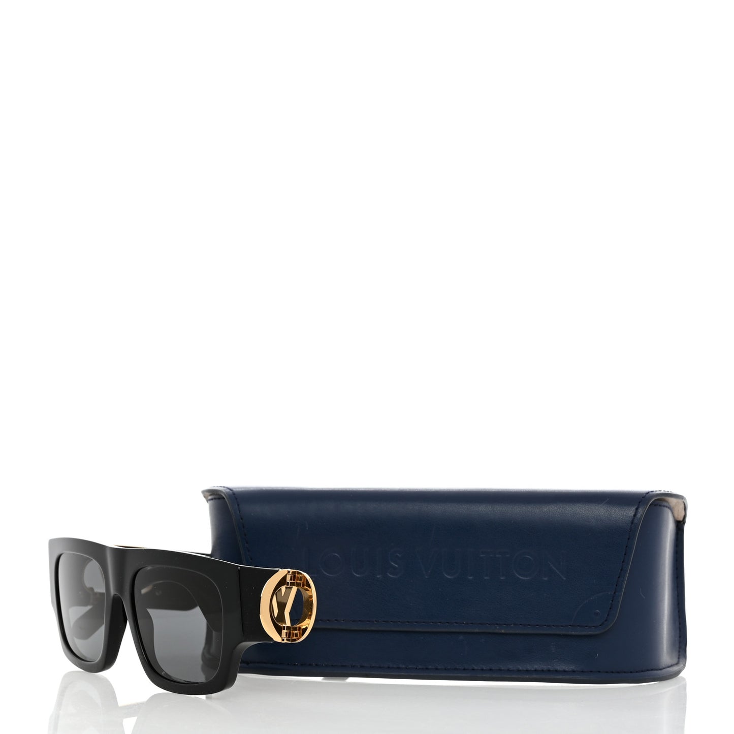 Acetate LV Link Square Sunglasses Z1478E Black