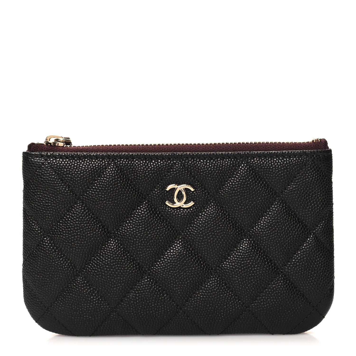 Chanel Caviar Quilted Small Cosmetic Case Black 1 of 9