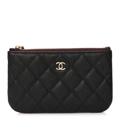 Chanel Caviar Quilted Small Cosmetic Case Black 1 of 9