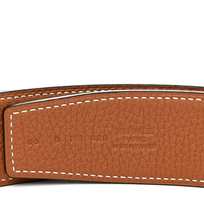 Hermes Swift Togo 38mm Belt Strap 95 38 Gold Black 5 of 6