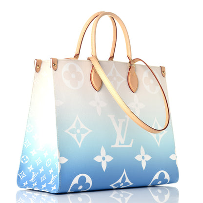 Louis Vuitton Monogram Giant By The Pool Onthego GM Blue 2 of 12