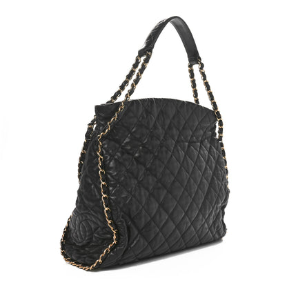 Chanel Calfskin Quilted Large Chain Me Hobo Black 3 of 10