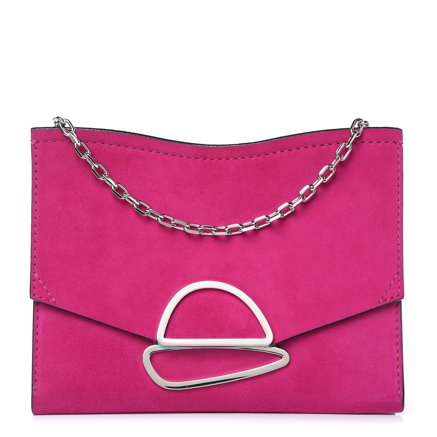 Proenza Schouler Suede Curl Small Chain Clutch Peony 1 of 9