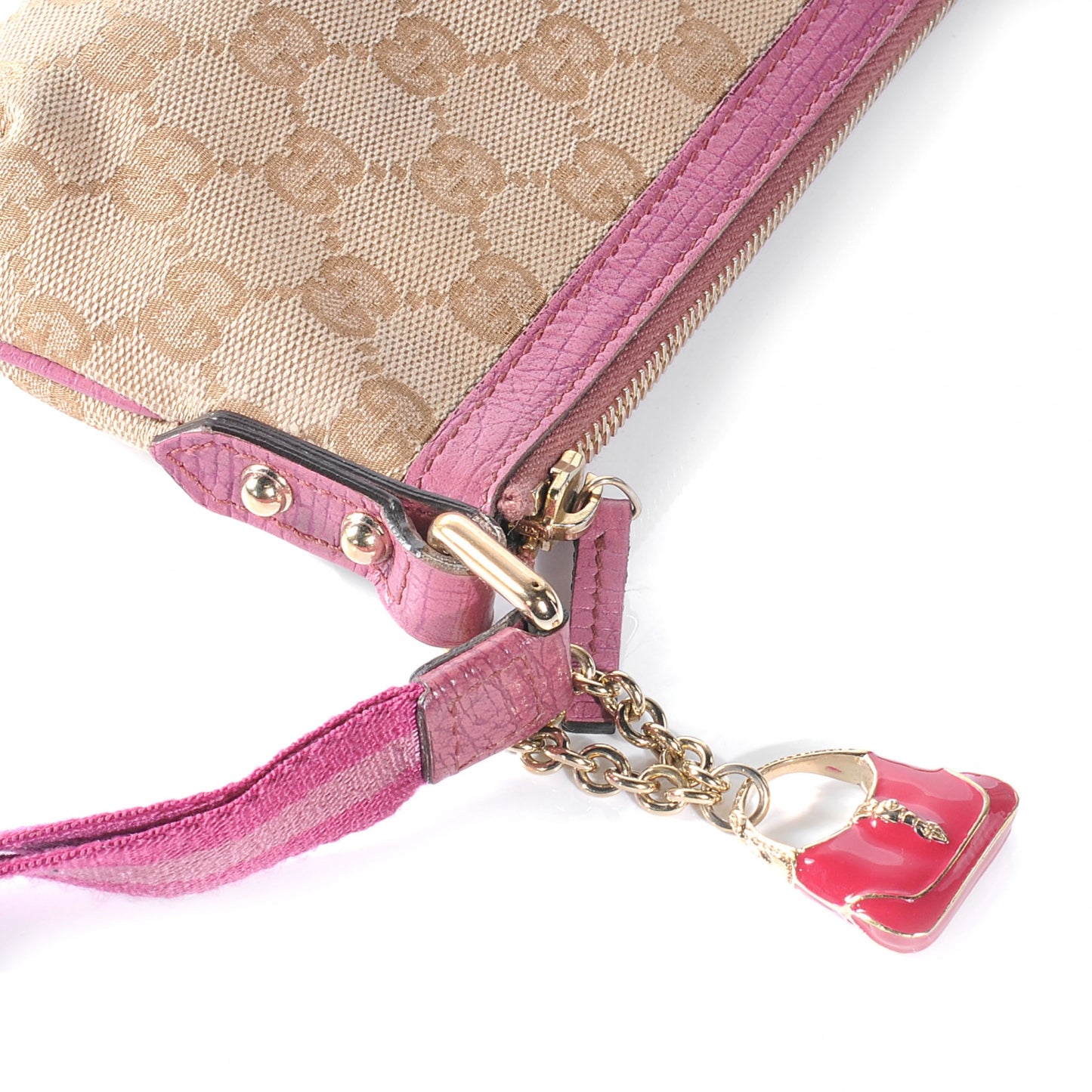 Monogram Jolicoeur Wristlet Pink