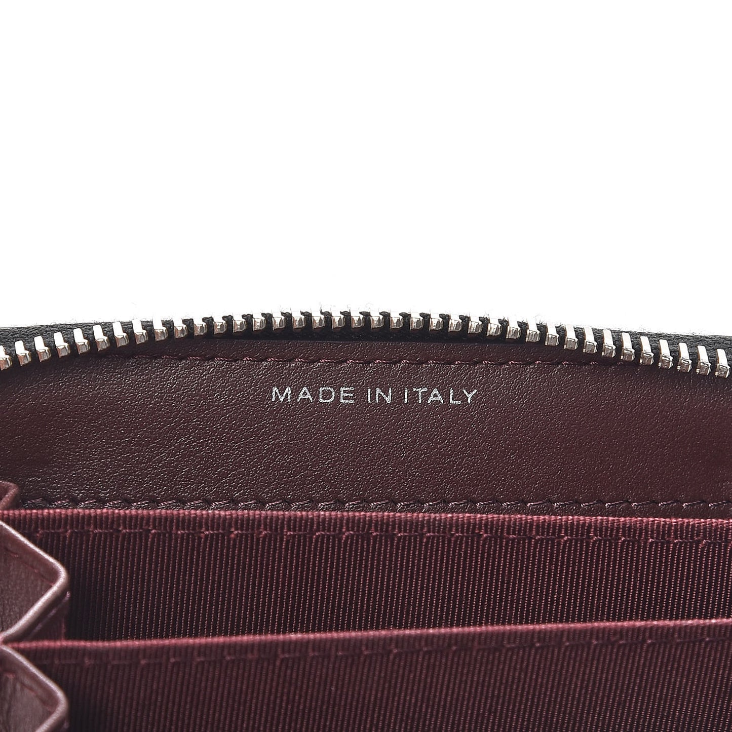 Caviar Chevron Quilted Zip Coin Purse Black