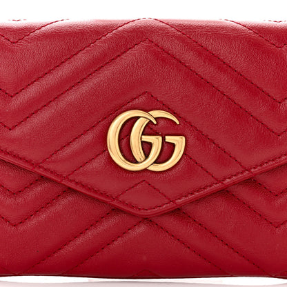 Gucci Azalea Calfskin Matelasse GG Marmont Multi Belt Bag 95 38 Romantic Cerise 15 of 21