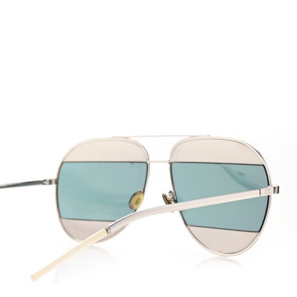 Christian Dior Split 1 Aviator Sunglasses Silver Blue 4 of 7