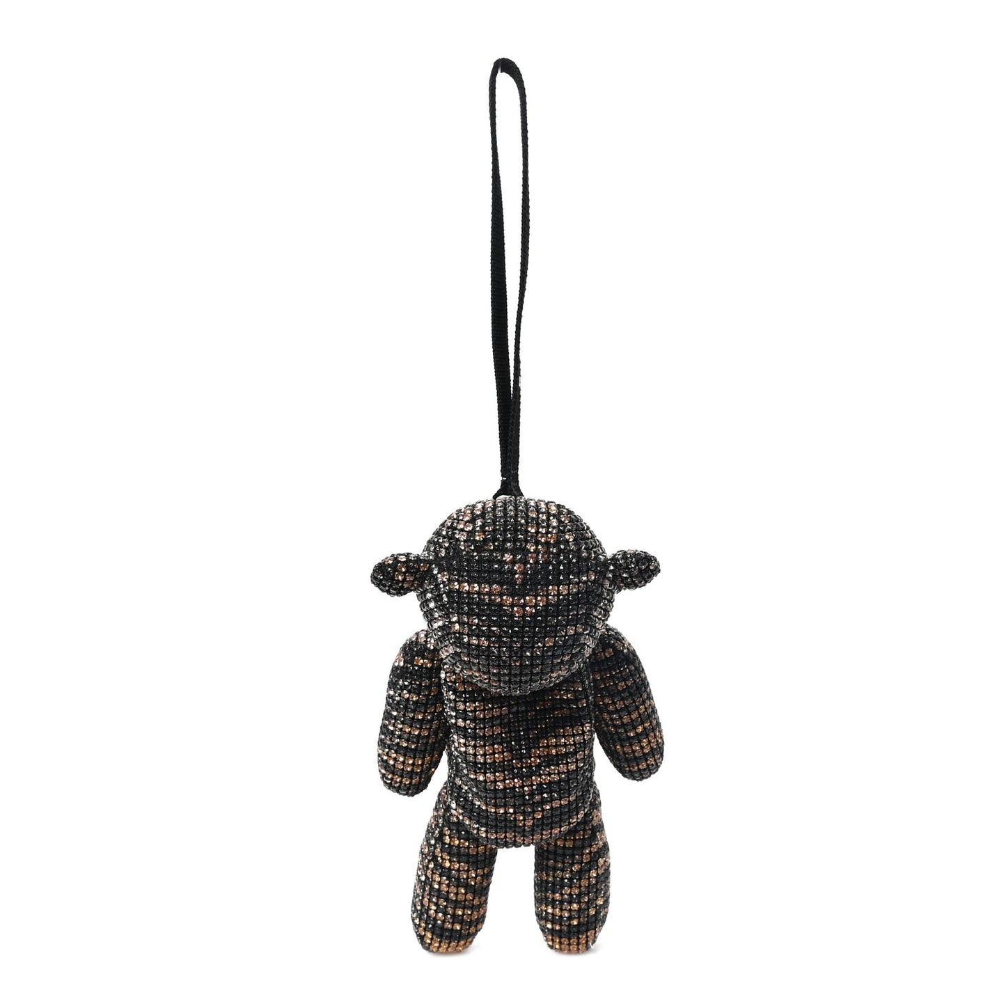 Crystal Mesh Tiger Beiress Wristlet Black Multicolor