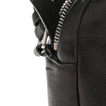 Saint Laurent Lambskin Monogram Embossed Small Lou Camera Bag Black 11 of 18