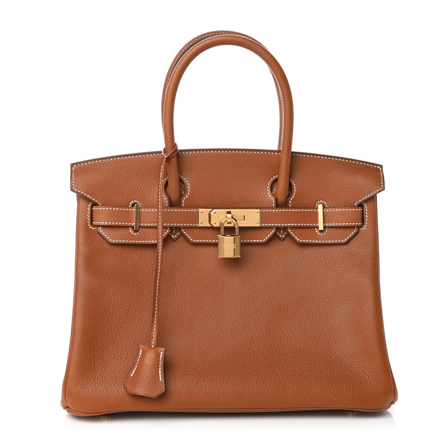 Natural Barenia Faubourg Birkin 30 Fauve