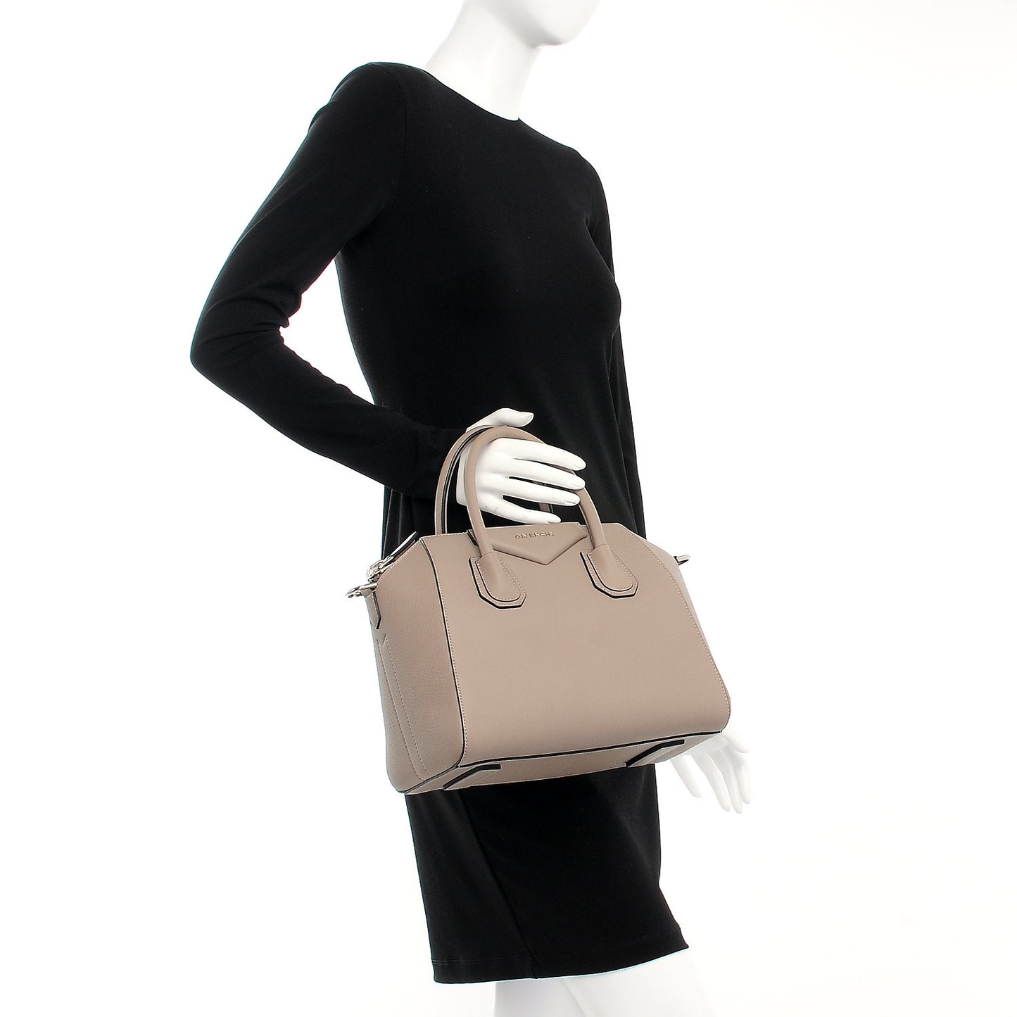 Sugar Goatskin Small Antigona Mastic