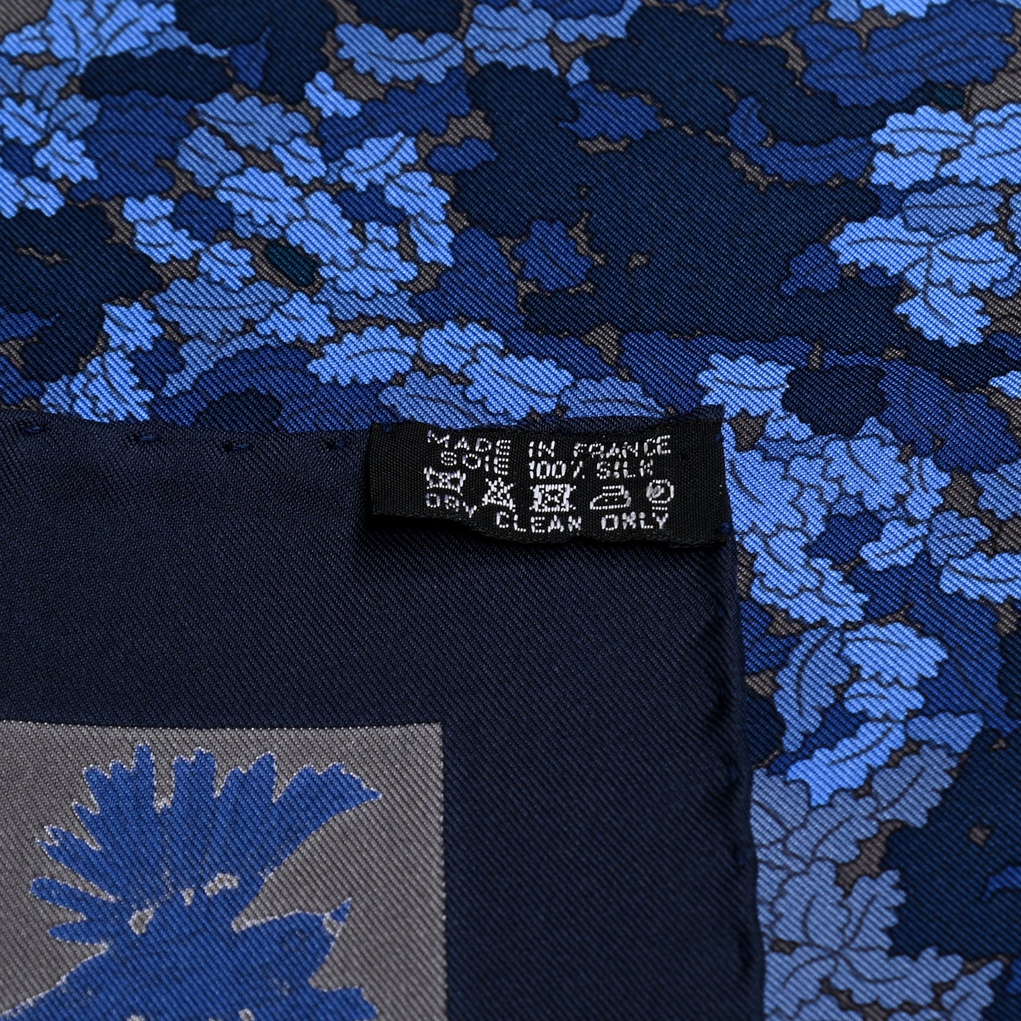 Silk Les Legendes De L'Arbre Scarf 90 Petrole Gris Acier