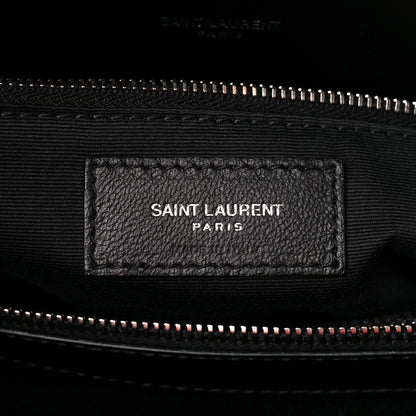 Saint Laurent Calfskin Y Quilted Monogram Large Loulou Chain Satchel Black 7 of 11