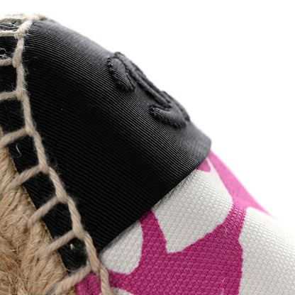 Chanel Cotton Grosgrain Espadrilles 36 Pink Ecru Black 11 of 11