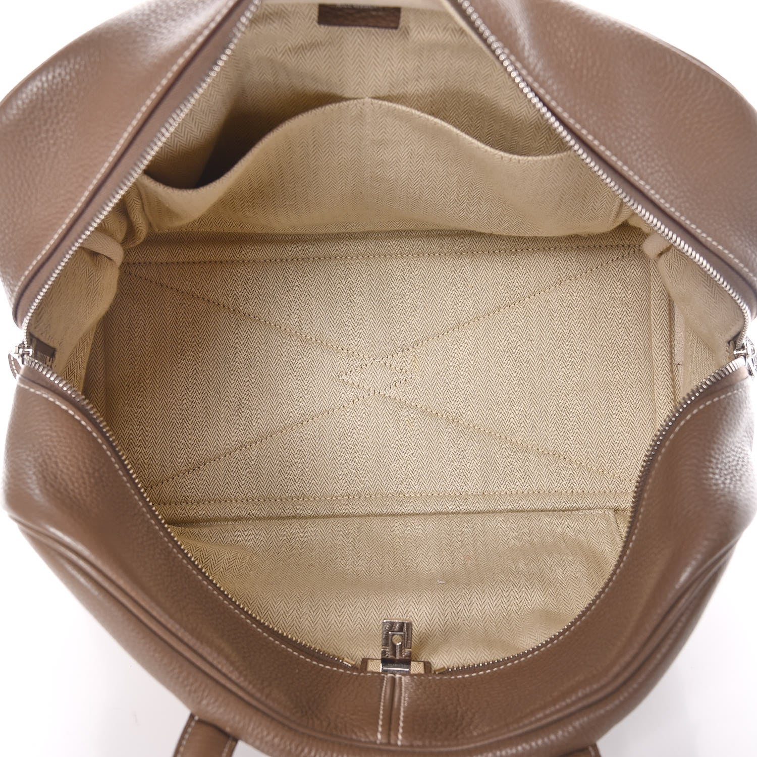 Hermes Taurillon Clemence Victoria II 35 Etoupe 7 of 12