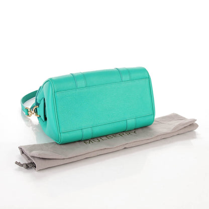 Mulberry Classic Grain Small Bayswater Satchel Aqua Green 4 of 7