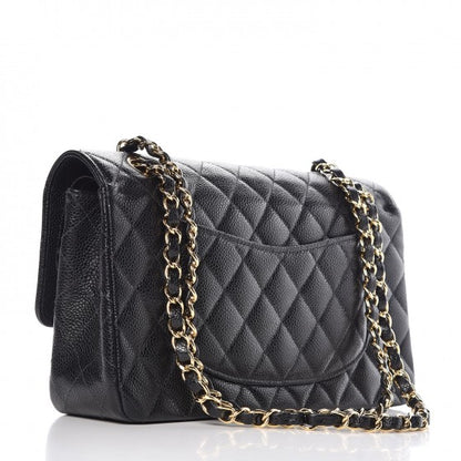 Chanel Caviar Quilted Medium Double Flap Black 4 of 10
