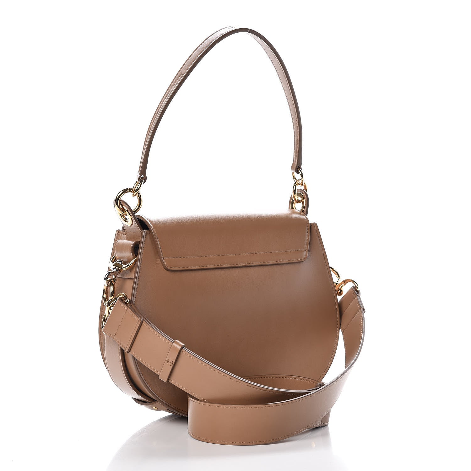 Chloe Calfskin Large Tess Bag Nut 3 of 8