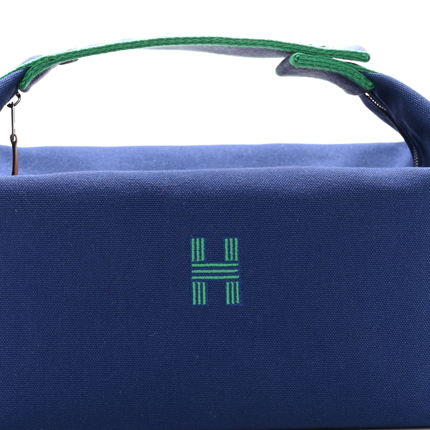 Hermes Canvas Large Bride-A-Brac Pouch Marine 7 of 9