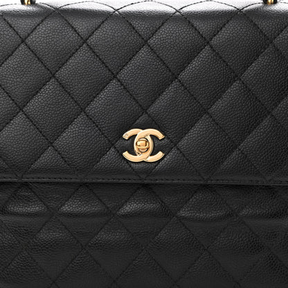 Chanel Caviar Quilted Jumbo Kelly Flap Black 8 of 11