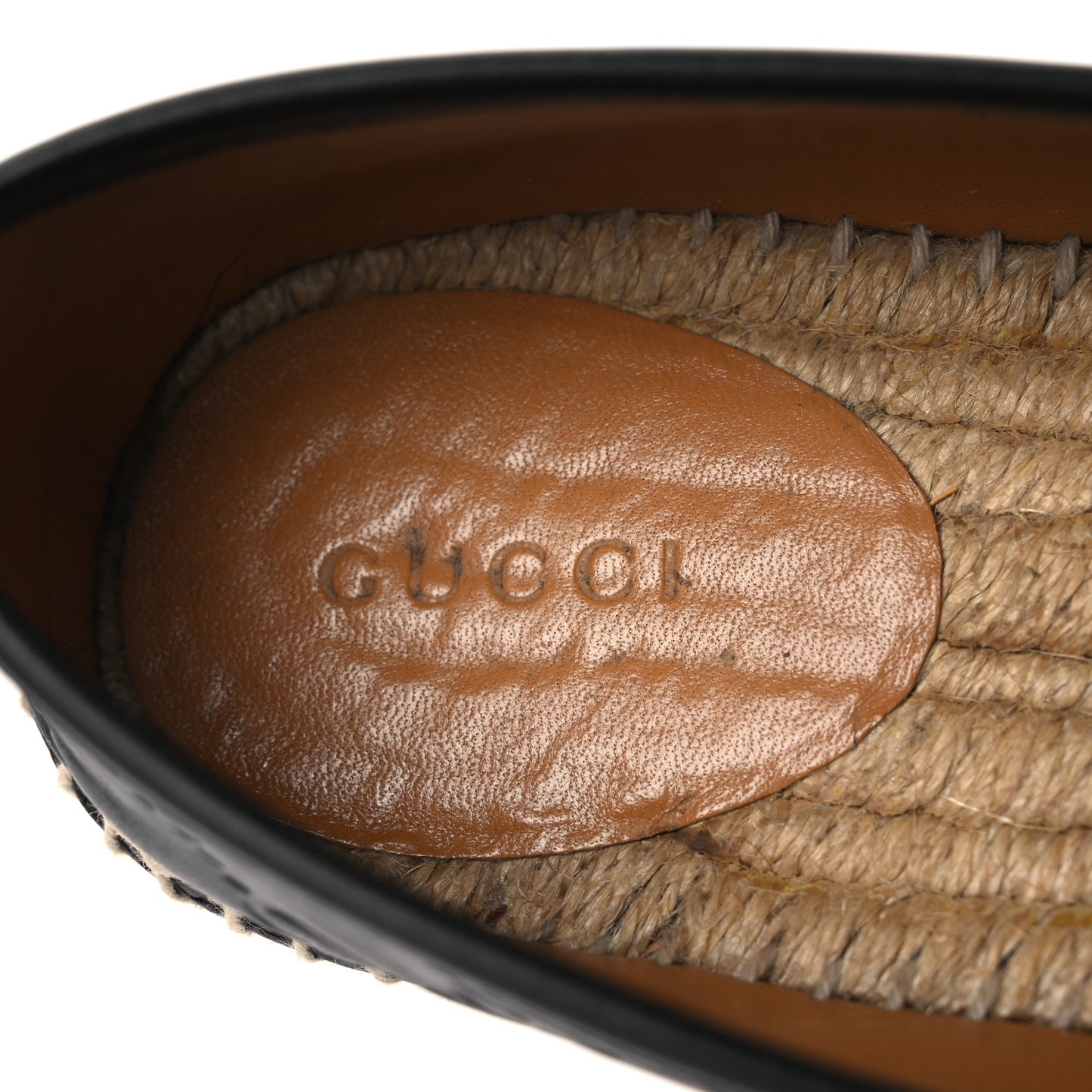 Guccissima Signature Espadrilles 39 Black