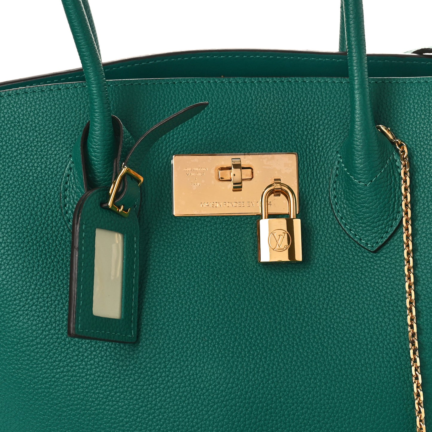 LOUIS VUITTON Veau Nuage Milla MM Emeraude